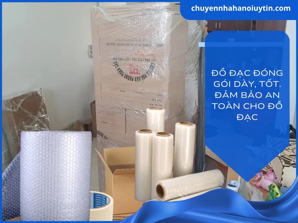 Vật dụng đóng gói tại Phát Đạt luôn đảm bảo chuẩn chỉnh, đảm bảo an toàn cho đồ đạc trong suốt quá trình vận chuyển không bị vỡ, trầy xước